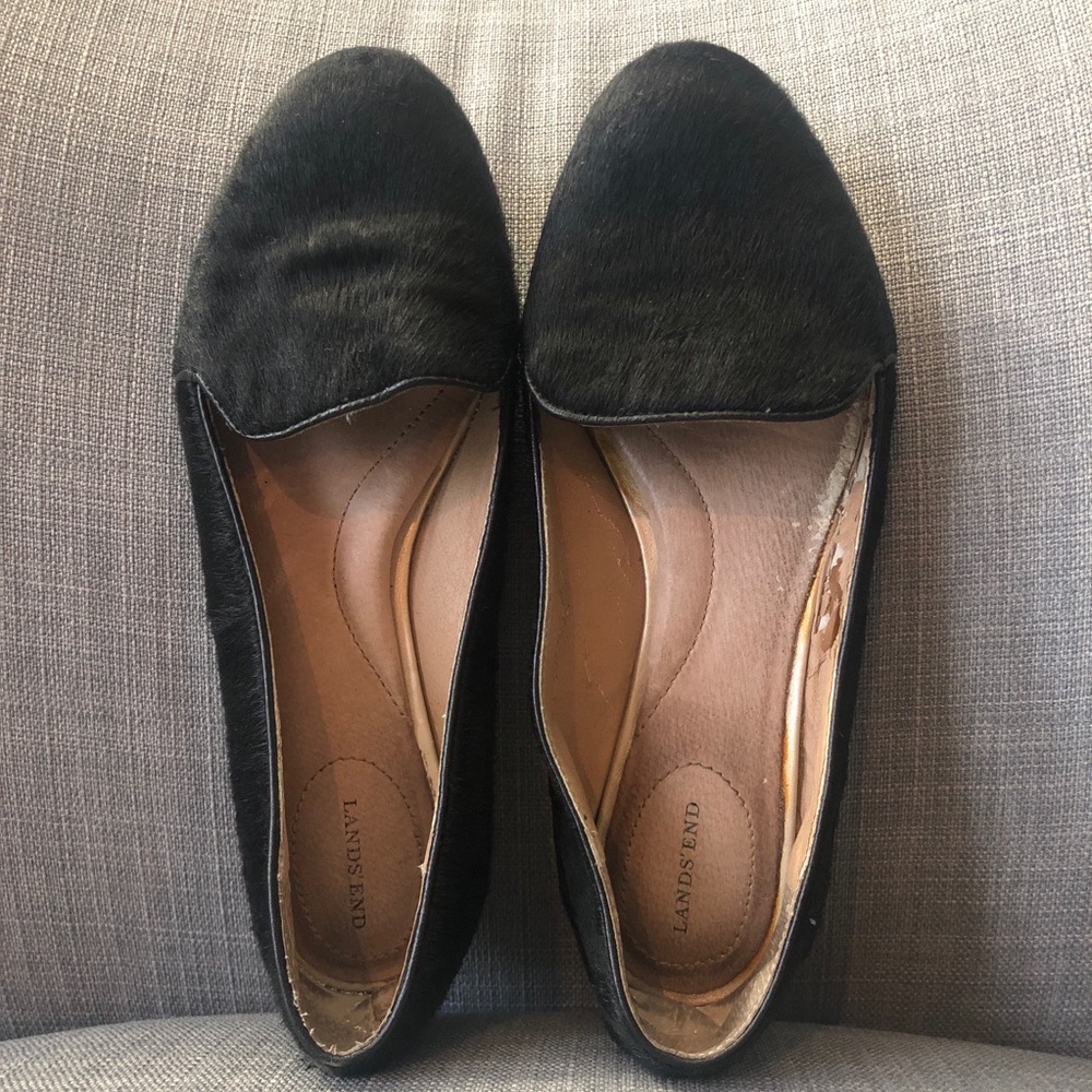 Lands’ End Calf-hair Flats